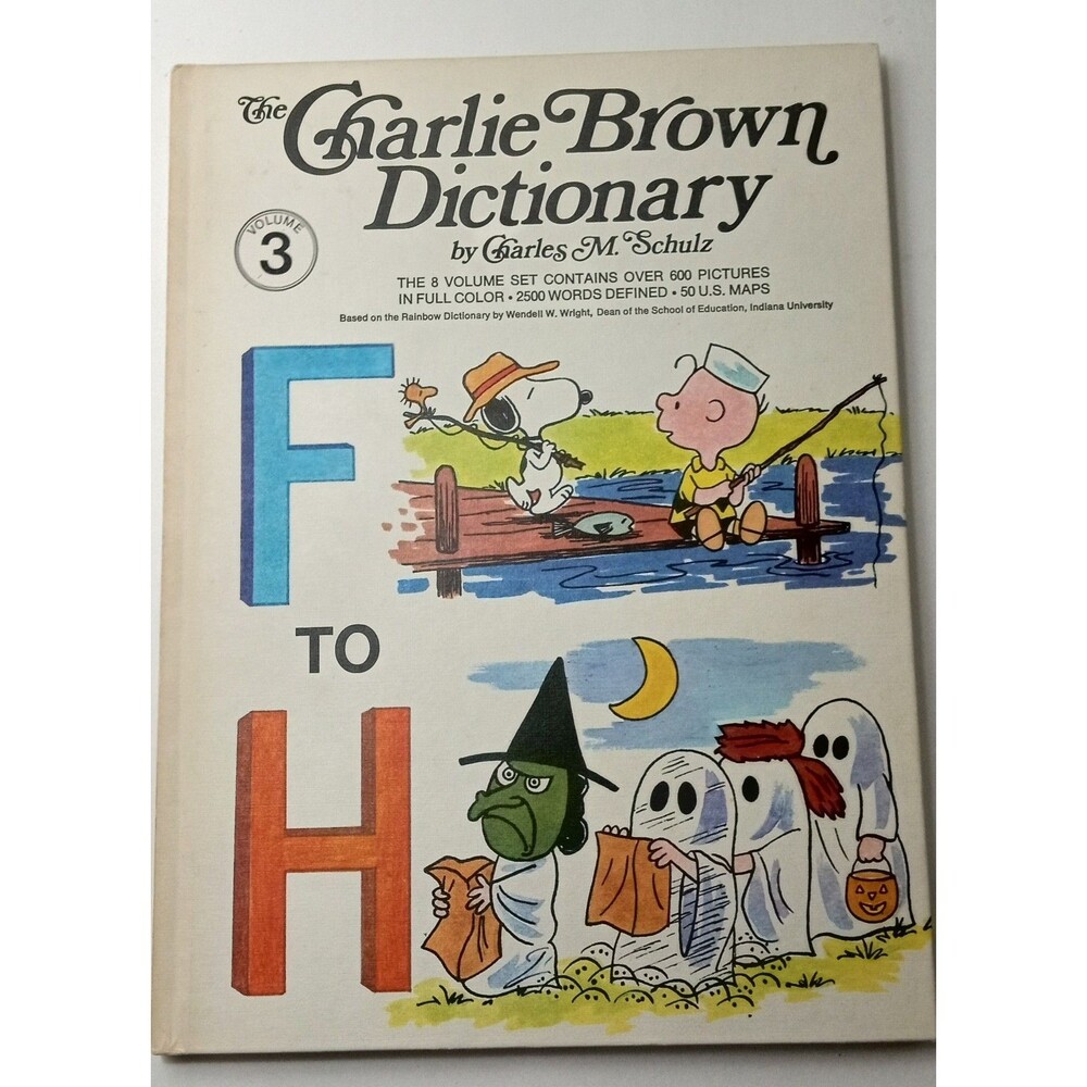 VTG The Charlie Brown Dictionary F to H Vol.3 - Charles Schulz- Hardcover - 1973